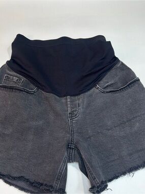 Old Navy Maternity Black Denim Shorts